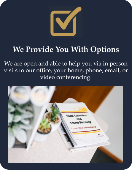 we provide options