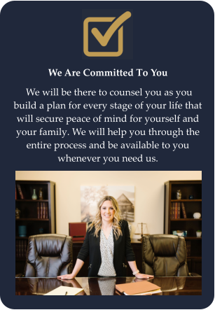 we are committed